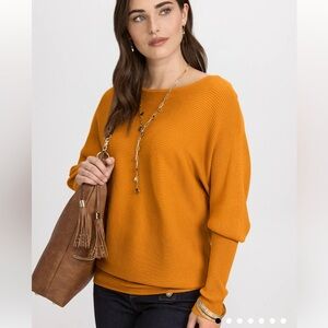 Laura Boat Neck Sweater Spicy Ginger 101003